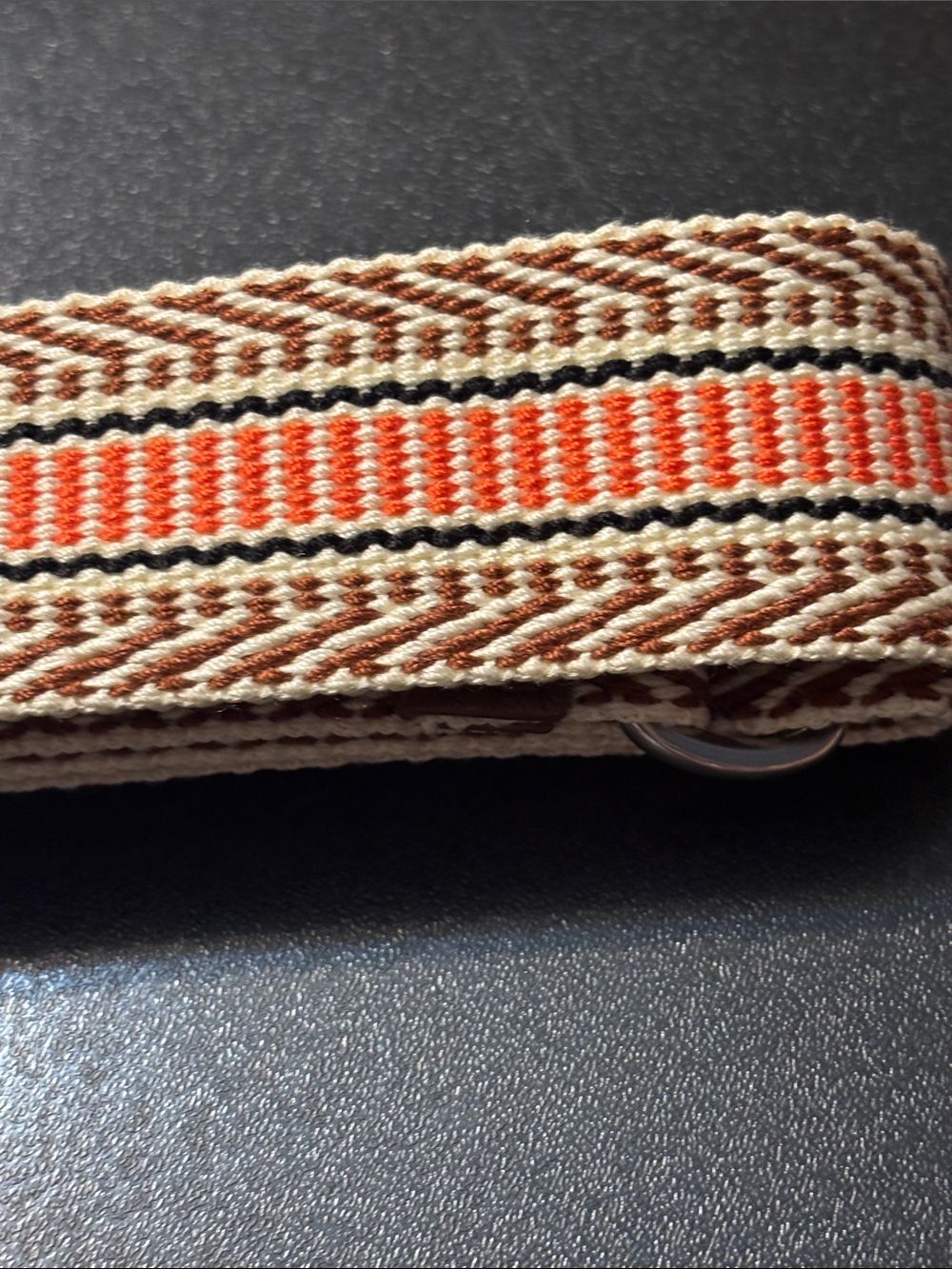 Purse Bag Strap Accessory Orange and Brown Replacement Belt Strap - Picture 16 of 17